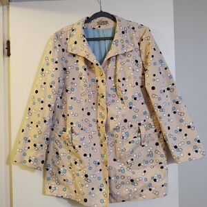 Chic Polka Dot Women's Trench Coat